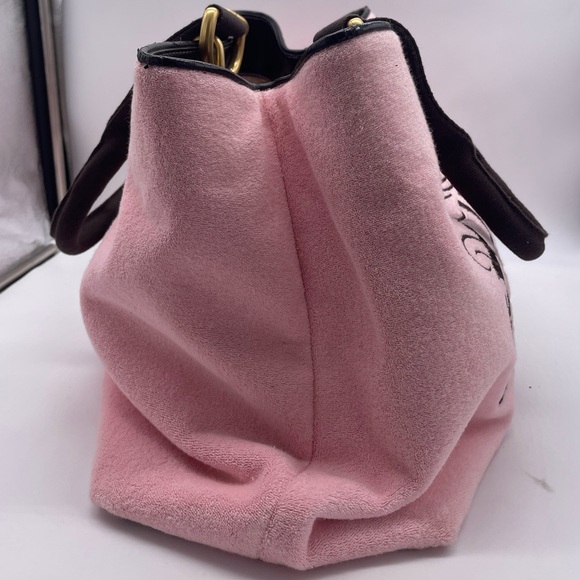 💅✨🩷Vintage XL Juicy Couture Pink and Brown Y2K Bag - Picture 4 of 17